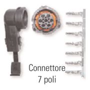 Kit connessione fanali posteriori 7 poli tipo AMP